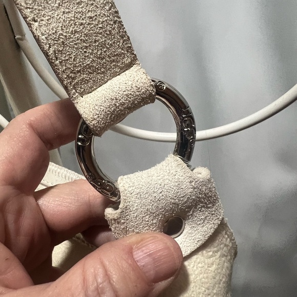 UGG Australia Cream Suede and Shearling Mini Shoulder Bag | Y2K Baguette Style - Picture 12 of 13